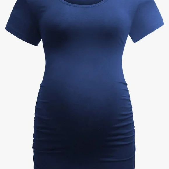 Maternity 3 pack XL Ruched Tee Shirt Bearsland - Picture 2 of 5